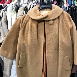 Vintage 1950s mohair swing coat Lillie Ann Paris .